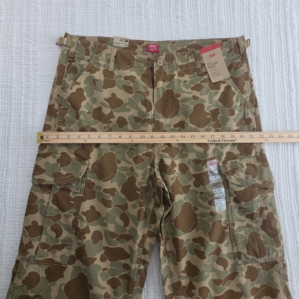 Levi's‎ XX Cargo Baggy Camo Pants Men's 36x32 100% Cotton NEW Utility NWT 6 Pkts - Picture 11 of 16